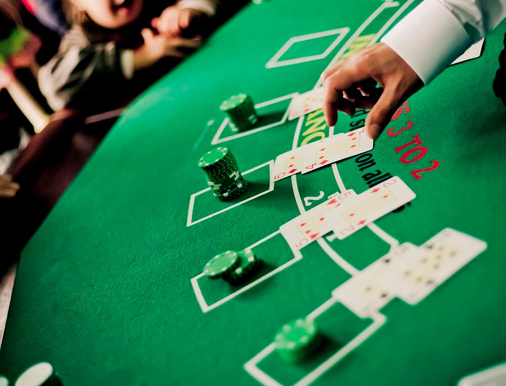 Stół do zabawy w black jack'a - organizacja imprez