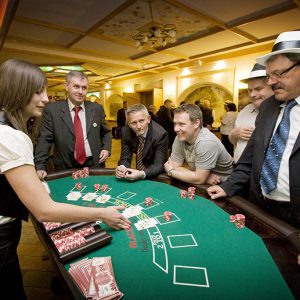 Stół do zabawy w Blackjacka - organizacja imprez
