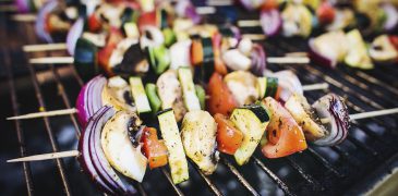 Szaszłyk grillowany wegetariański - usługa cateringowa - organizacja imprez